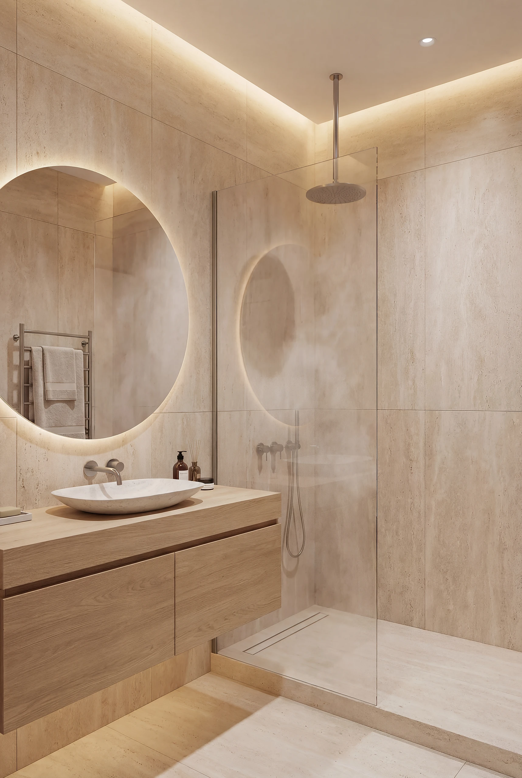 Bathroom with clean lines